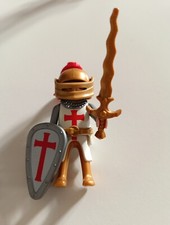 PLAYMOBIL MOYEN-AGE - CHEVALIER CROISÉ CUSTOM TEMPLIER