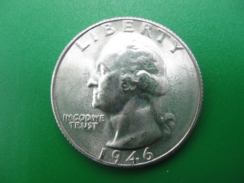 1946 washington quarter - s,
