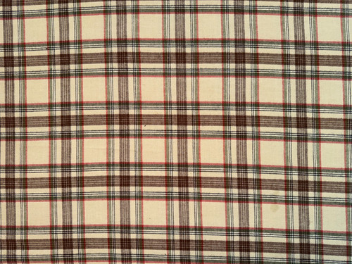 Tissu ancien tartan laine - , et