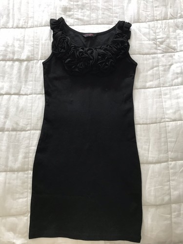 Mini robe noire - haut, femme