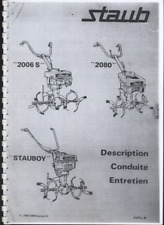 (215A) STAUB Description Conduite Entretien Rotobineuse 2006S 2080 STAUBOY