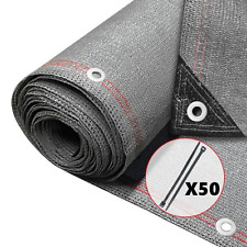 Brise Vue Occultant en HDPE Polyester Résistant avec 50 Attaches