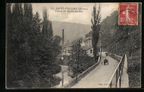 Cpa saint vallier usines - cpa, de