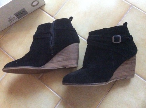 Bottines cuir nubuck - en, la