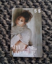 PREPAID KAART MYLENE FARMER PHONECARD 5 UNITED KINGDOM CARTE TÉLÉPHONIQUE
