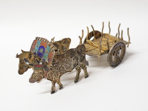 Ancienne figurine chariot - figurine,