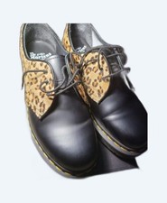 dr martens 1461 Leopard fur RARE EDITION shoes 