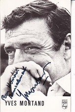 Yves Montand - carte -