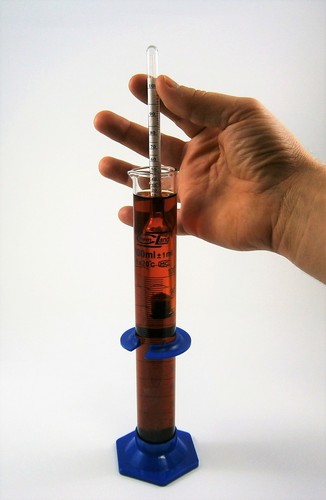 Alcoomètre verre cylindre - +,