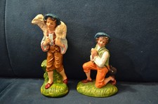 GRANDS SANTONS CRECHE ITALIENS.BERGERS.CRECHE ANCIENNE NOEL ANCIEN