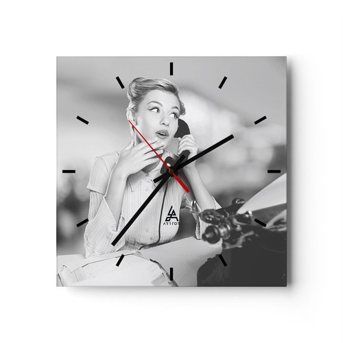 Horloge murale verre - horloge,