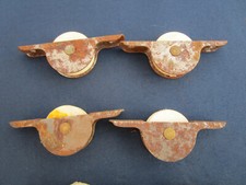 4 roulettes fer & plastique porte placard coulissante jamais utilisé