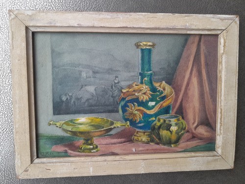 Peinture ancienne vase - peinture,
