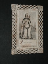 Ancienne Image pieuse, canivet