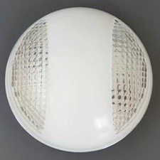 SUPERBE PLAFONNIER ROND VINTAGE 1960 SPACE AGE EN VERRE 60S 1960S