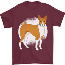 Un T-Shirt Pour Homme Basenji 100% Coton