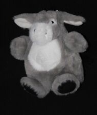 Peluche doudou marionnette âne cheval RODADOU RODA gris noir blanc 22 Cm NEUF