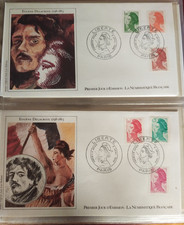 6 enveloppes premier jour 1982