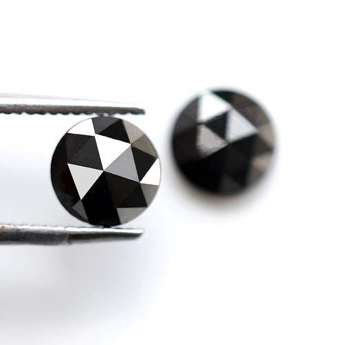Diamant noir 5mm - diamant, rond