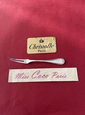 ESCARGOT BULOT PIC SAUSSISSON Christofle MALMAISON 17cm METAL ARGENTE