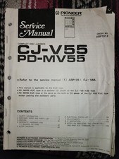Pioneer CJ-V55 PD-MV55 Manual