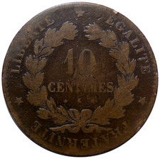 10 Centimes CÉRÈS 1875 K