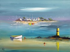 Format XL 60x80cm Direct atelier d'artiste Douchez Tableau originale sur toile