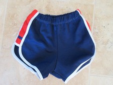 Short TENNIS VINTAGE enfant années 80 sport bleu marine 12 ans