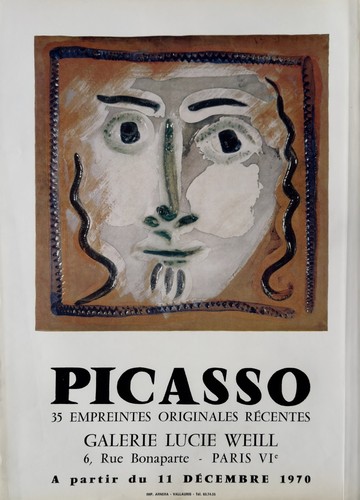 Pablo picasso vintage poster - -,