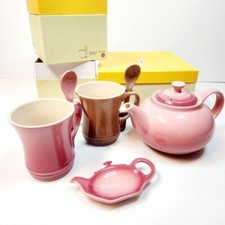 Le Creuset Théière Porte-sac à thé tasse cuillère set grès vaisselle avec boîte