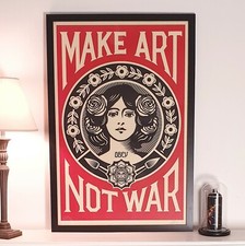 Shepard Fairey (OBEY) - Make Art Not War - Open Edition - SIGNED - 2025