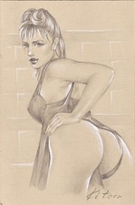 Femme Nue Dessin Érotique -