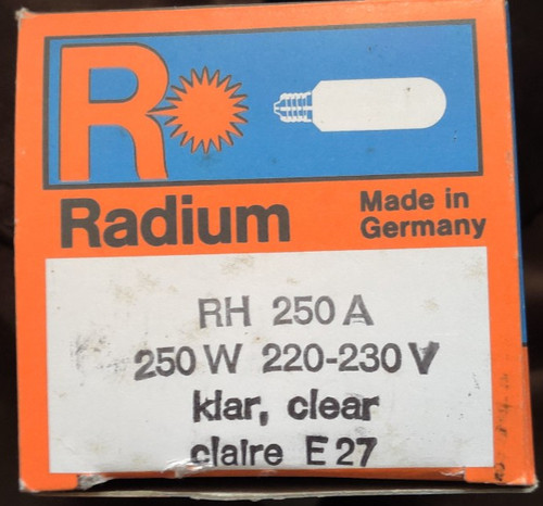 Radium 250 e27 250w - a;, klar