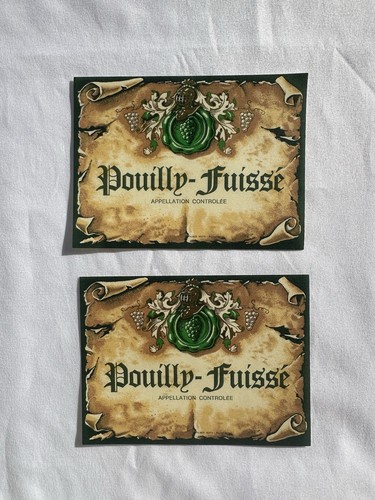 Etiquette vin pouilly fuisse - pouilly,