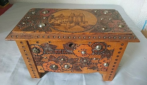 Ancien beau coffre coffret - coffre,