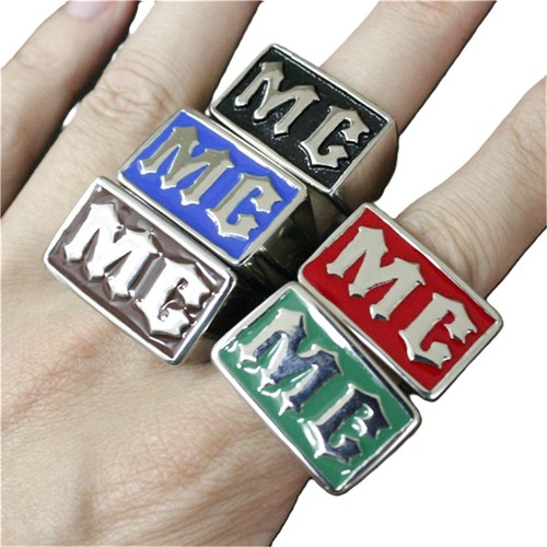 Bague chevaliere biker - ,