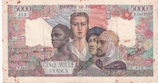 5000 Francs Empire Français -