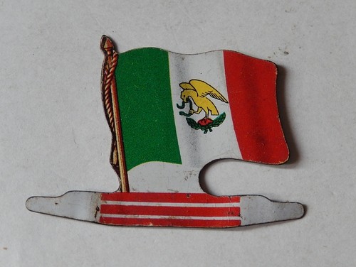 Plaque drapeau métal mexique - drapeau,