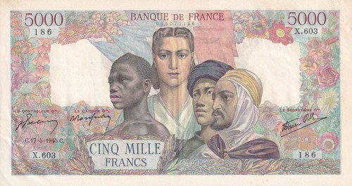 France 5000 francs - france, empire