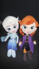 Lot 2 doudou peluche poupée Anna & Elsa reine des neiges Frozen DISNEY NICOTOY