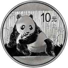 2015 Chine Argent Panda 1 OZ Chinois Lingot Pièce 10 Yuan - Un Once - BJ824