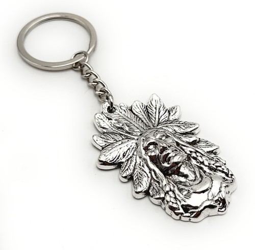 Porte clés indien chef plumes - porte-clés,