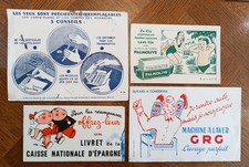 Lot de 4 buvards: 3