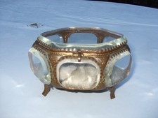 Ancienne Boite a Bijoux verre Biseautés 
