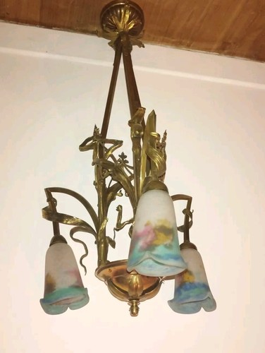 Lustre bronze doré - doré, art