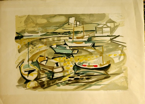 Lithographie originale a - lithographie, e