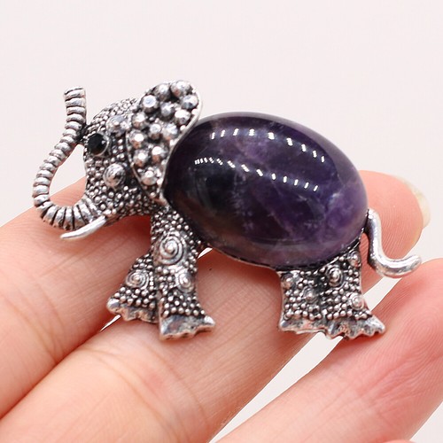 Broche eléphant pierre - broche,