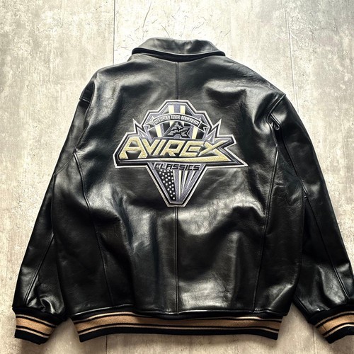 Avirex leather blouson jacket - avirex,