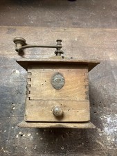 Ancien Moulin à café Goldenberg en Bois A Restaurer No Peugeot Japy