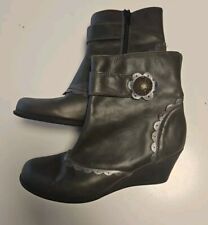 Bottines cuir 36-37 Ixoo Talon compensé 6 cm